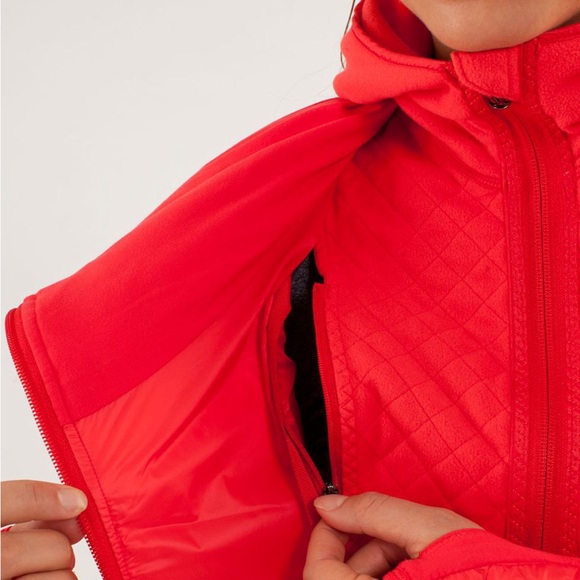 Lululemon What The Fluff Jacket Love Red - Picture 6 of 13